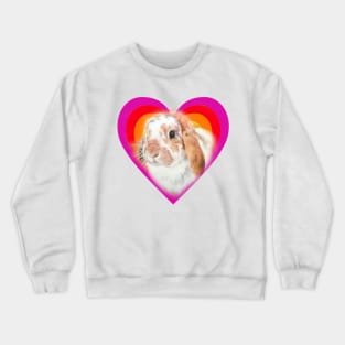 'Lockers' the gorgeous mini lop rabbit! Crewneck Sweatshirt